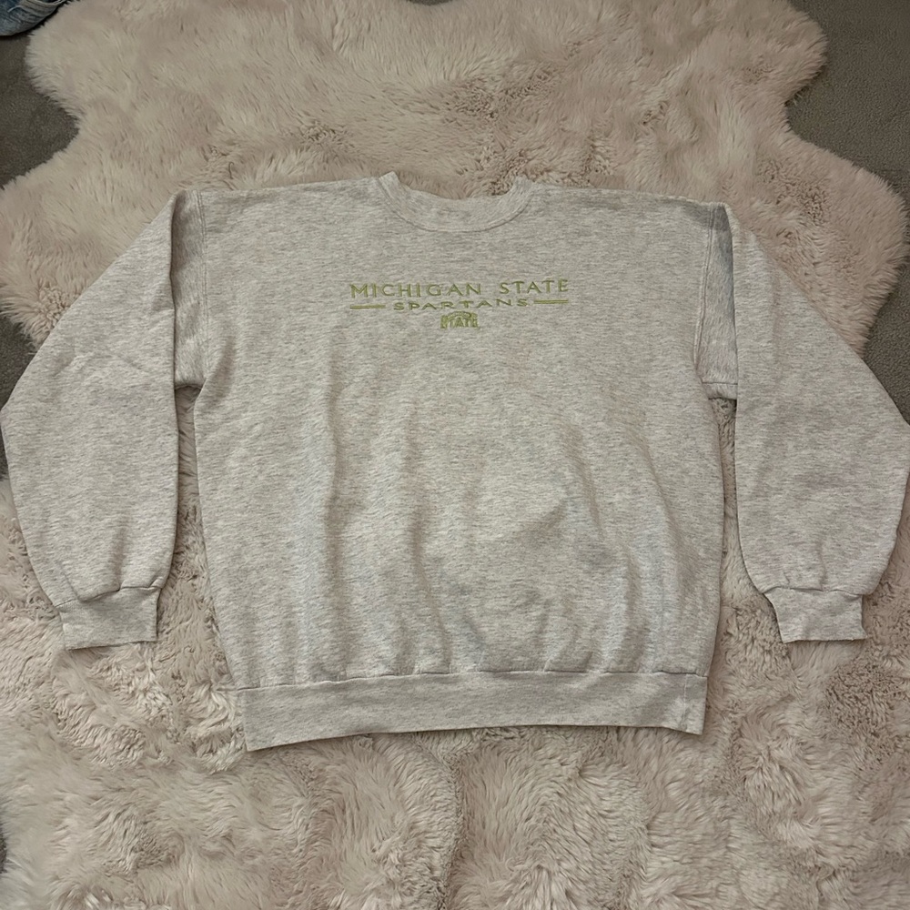 Gray Michigan State Spartans Sweater